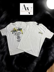 Stussy rework style world tour white tee