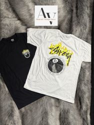 Stussy rework estilo 8ball internacional camisetas..