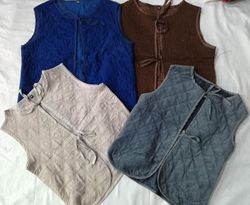 CR6072  Upcycled Comforter Vests