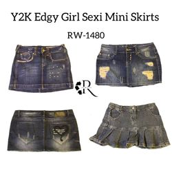Y2K Edgy Girl Sexi Mini Skirts RW-1480