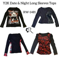 Y2K Date & Night Long Sleeves Tops RW-1481