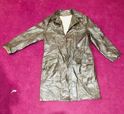 Leather Women Long Coat