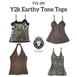 Y2K Earthy Tone Tops (TVL-295)