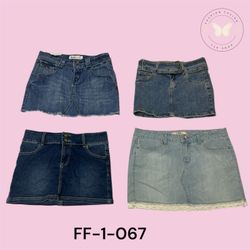 jupes midi en denim et jupes mini en denim (FF-1-0..