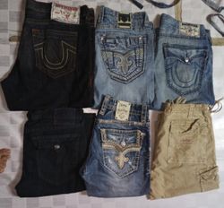 TRUE RELIGION , ROCK REVIVAL SHORTS