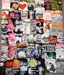 Stussy rework style mix design tees