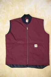 Carhartt Maroon Rework Style Gilets (10 pcs), (G-0..