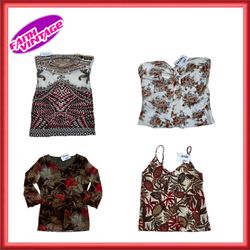 Techno Thread Chrome Tops ,Skirt  Bundle(FV-429)