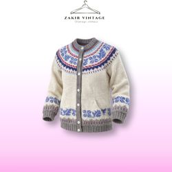 Cardigan Maglia Stampata