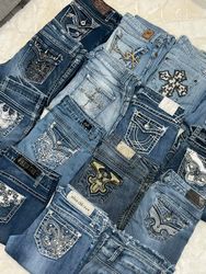 Y2K embroided Flared jeans