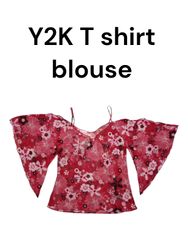 T-shirt blouse Y2K