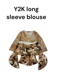 Blouse à manches longues Y2K