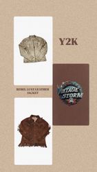 Y2K Rebel Luxe Leather Jacket