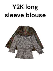 Blouse à manches longues Y2K