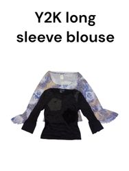Blouse à manches longues Y2K