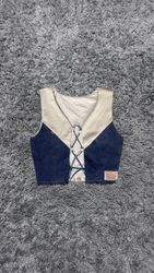 Upcycled Levi’s Denim Patched Vest