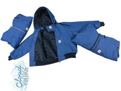 Rework style Carhartt jeans Hoodie Jacket