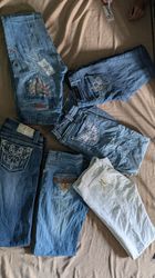 Ladies Y2K embroidered jeans