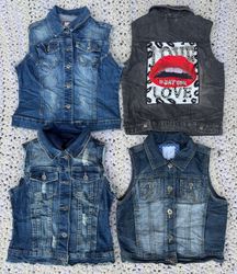 Denim Vests 15 pieces