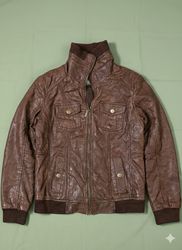 Vintage Ribbed Leather Jackets