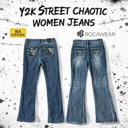 Y2K Flared/ Straight Jeans Inc Rocawear holister