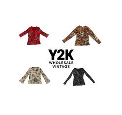 Y2K European Mesh Long sleeve Tops (YWV59)