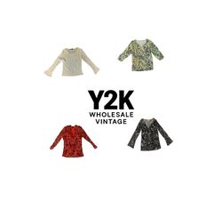 Y2K European Mesh Long sleeve Tops (YWV63)
