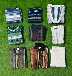 Coogi style sweater 9 pieces