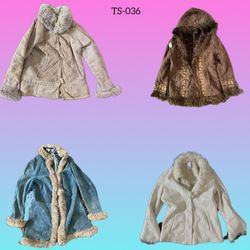 Manteau Afghan de l'ère Brithney Y2K (TS-036)