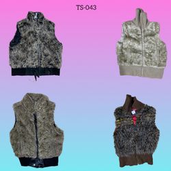 Gilet en fourrure Y2K (TS-043)