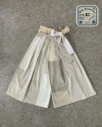 Pantalons larges à panneaux plissés recyclés