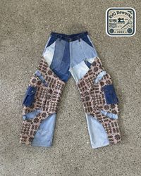 Pantalons cargo à poches détachables recyclés