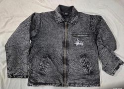 Rework Style Stussy acid washed Jacket.