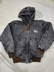 Rework Style Stussy Acid washed Hooded.