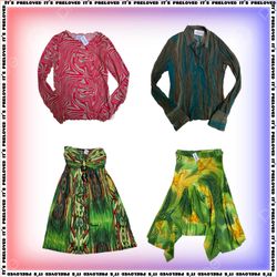 Impressions et motifs - Jupes, tops, robes, mantea..