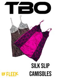 Silk slip camisoles