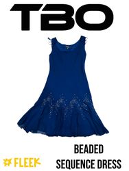 Beaded sequence dress