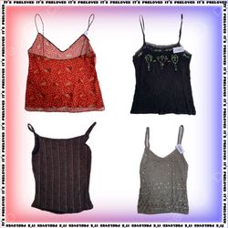 Le Cami Drop - Débardeurs imprimés, perlés et en m..