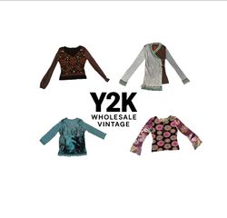 Y2K European Mesh Long sleeve Tops with cop copen ..