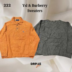 YSL & Burberry Sweaters