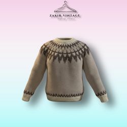 Printed Nordic Sweater