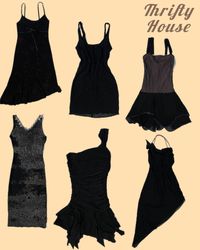 Robe gothique noire Y2k(TH/160)