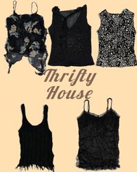 Tous les tops Y2k noirs (TH/163)