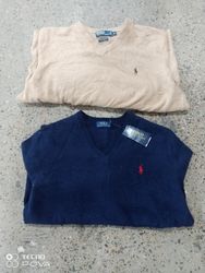 Polo V-Ausschnitt Pullover