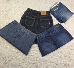 mittellanger Jeansrock