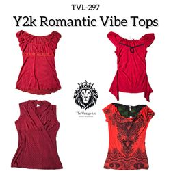 Y2K Romantic Vibe Tops (TVL-297)