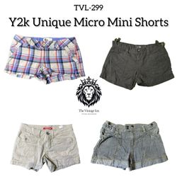 Y2k Unique Micro Mini Shorts (TVL-299)