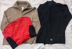 CR6149 Y2K Double Zipper Sweaters