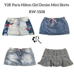 Y2K Paris Hiton Girl Denim Mini Skits RW-1508