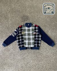 Upcycled Patchwork Varsity Jacket